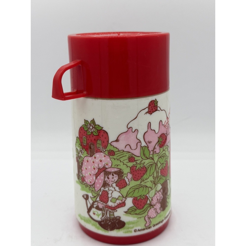 Vintage Strawberry Shortcake 1980's Thermos Complete - Picture 2 of 7